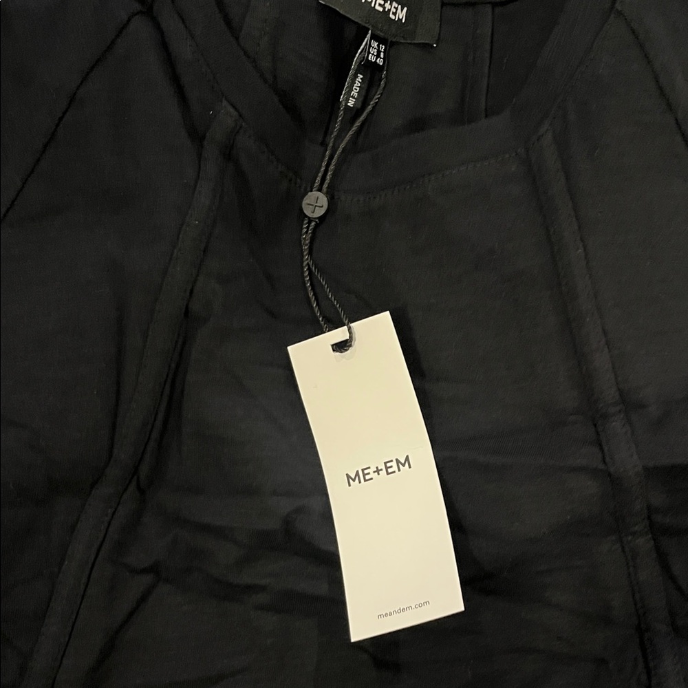 ME+EM Black Short Sleeve Dress POCKETS BRAND NEW SIZE 8 - Picture 4 of 4